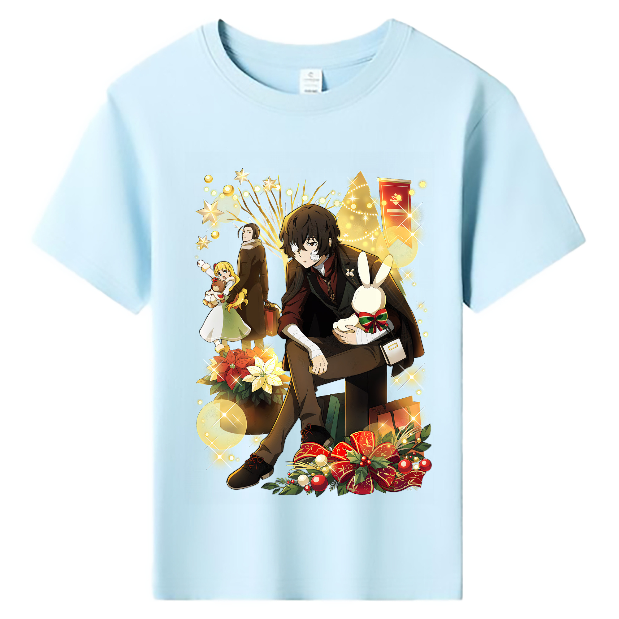 （画像用） 文豪ストレイドッグス Bungo Stray Dogs 綿100％キッズTシャツ（フロントプリント）
